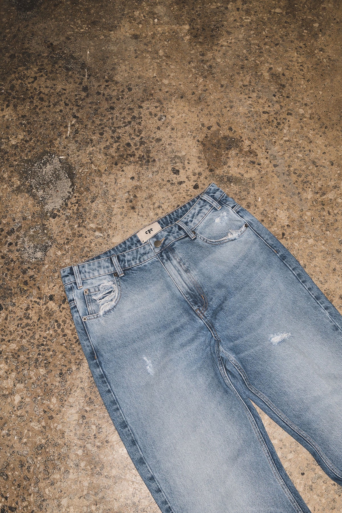 Straight Denim - Mid Wash