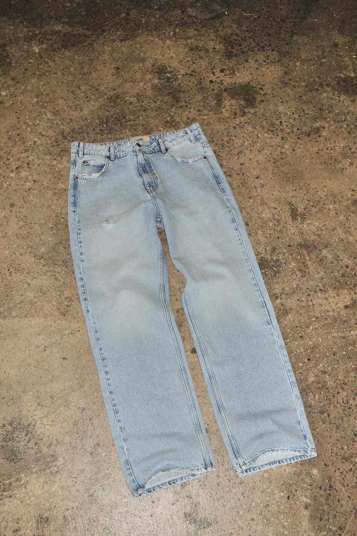 Straight Denim - Light Wash
