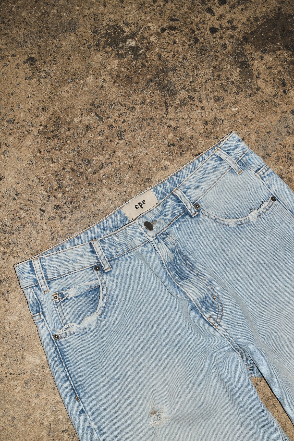 Straight Denim - Light Wash
