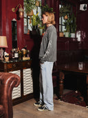 Eyes Never Lie Long sleeve - Washed Grey