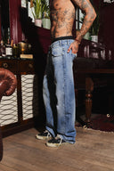 Straight Denim - Mid Wash