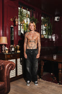 Straight Denim - Black Wash