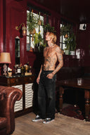 Straight Denim - Black Wash