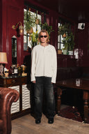 Waffle Henley - Antique White