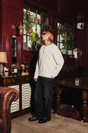 Waffle Henley - Antique White