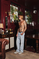 Straight Denim - Light Wash