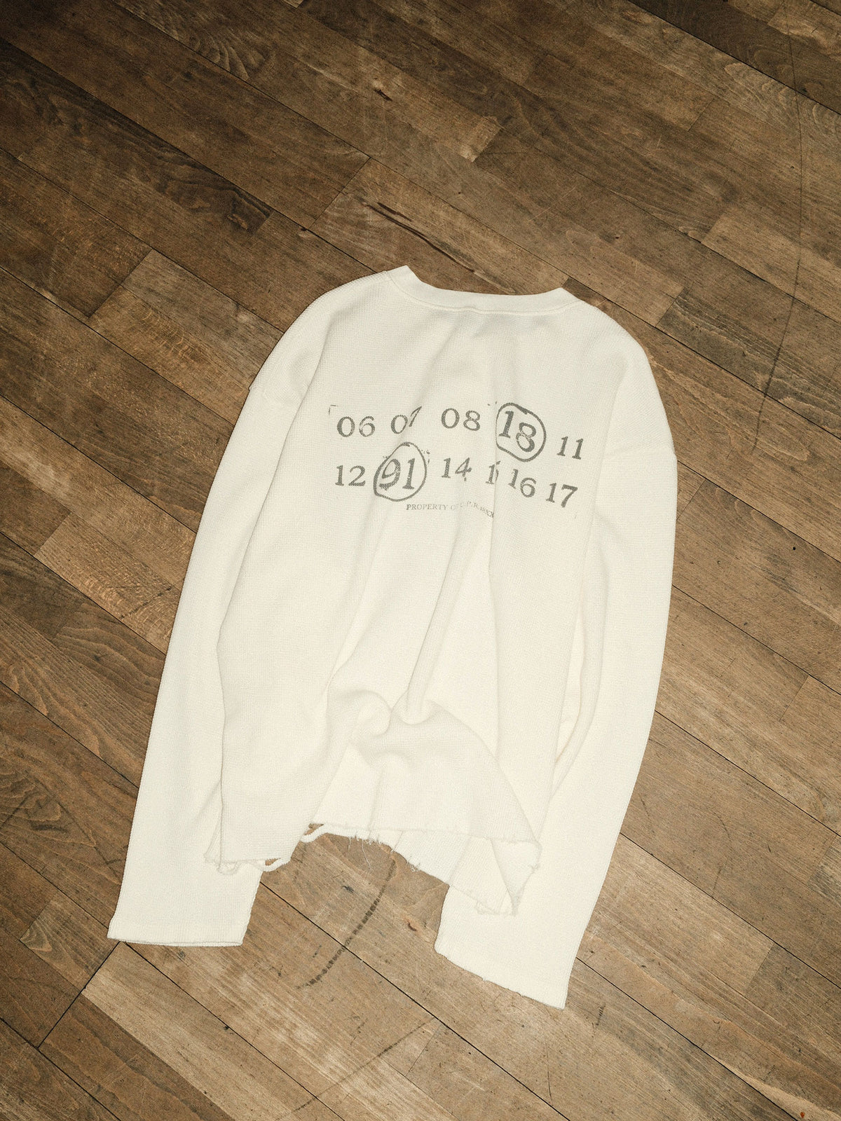 Waffle Henley - Antique White