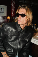 "Waylon" Leather Jacket - Black
